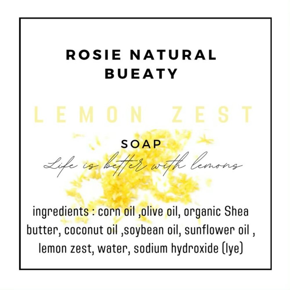 Lemon Zest handmade soap